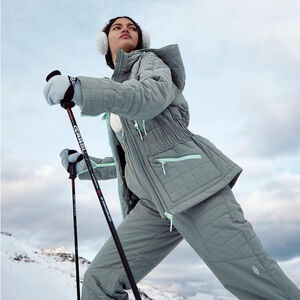 Free People Movement All Prepped Ski Snow Quilted Puffer Jacket Insulated Sz M